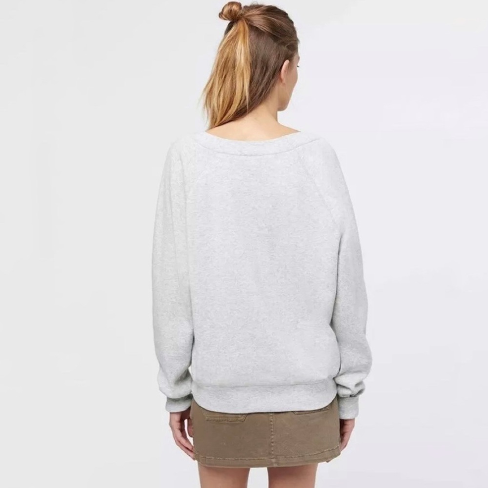 Rebecca Minkoff Grey Lace Up Sweatshirt - Picture 8 of 9